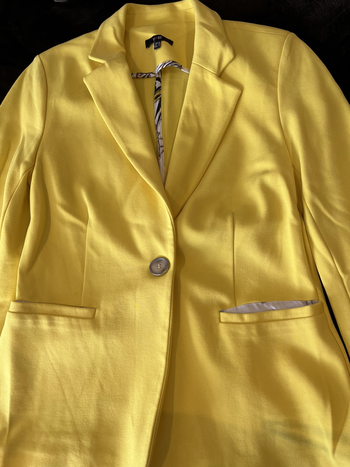 Yellow Ponte blazer - photo 4