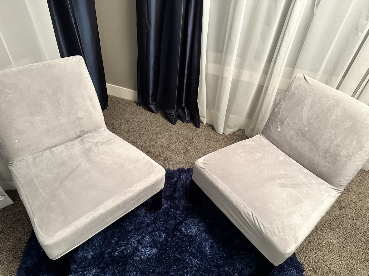 Two armless chairs thumbnail