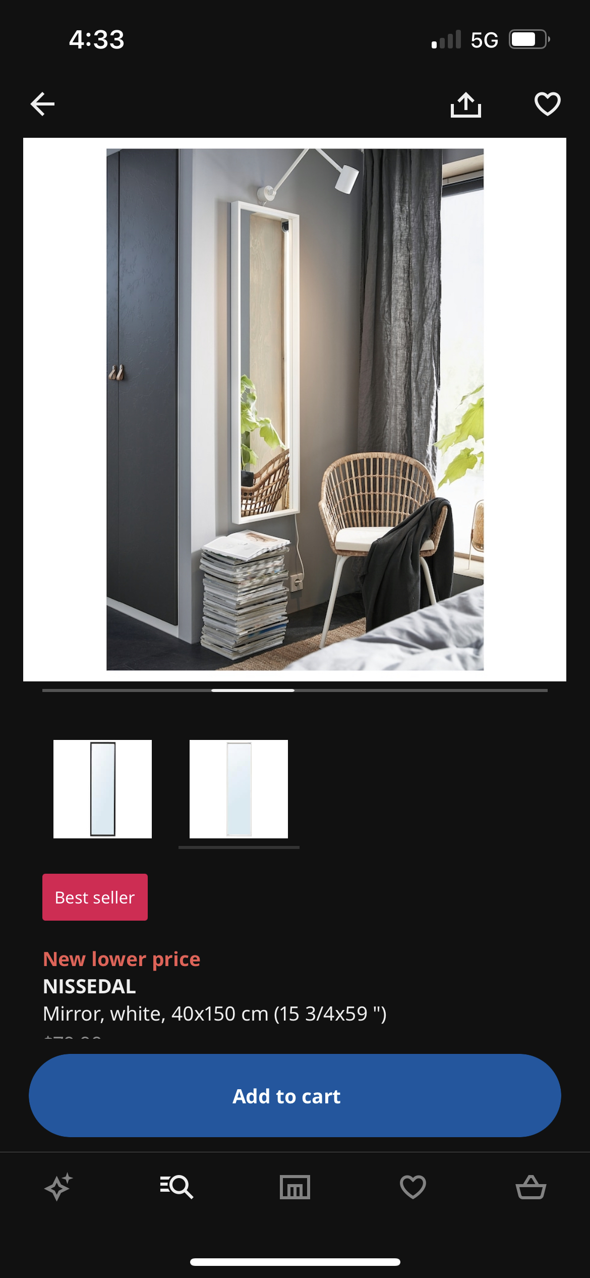 Ikea mirror - photo 2