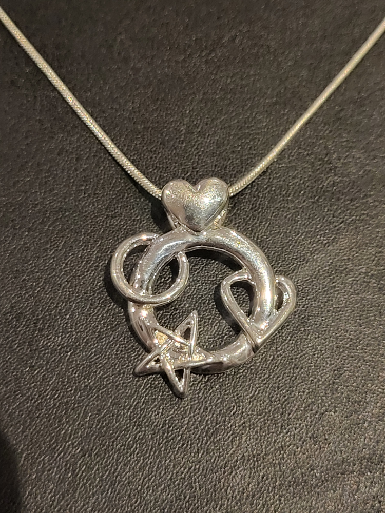 Love you to the moon and back Sterling Silver Necklace image indicator(3)