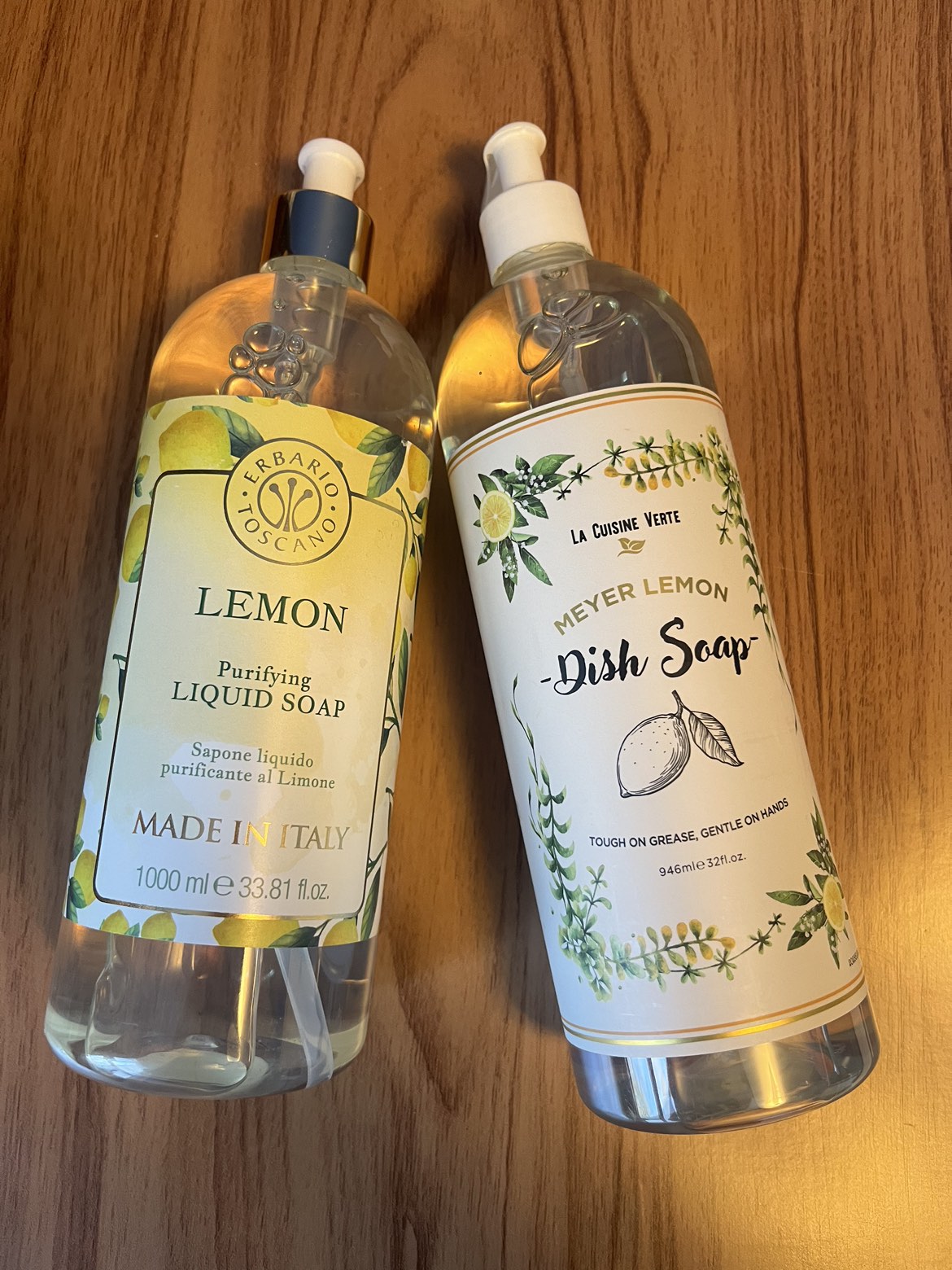 2 Jumbo Bottles of Lemon Soap thumbnail