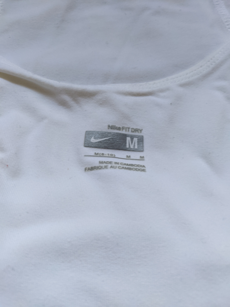 Nike Fit Dry Sleeveless Top With Sports Bra Inside Size M (8-10) image indicator(5)
