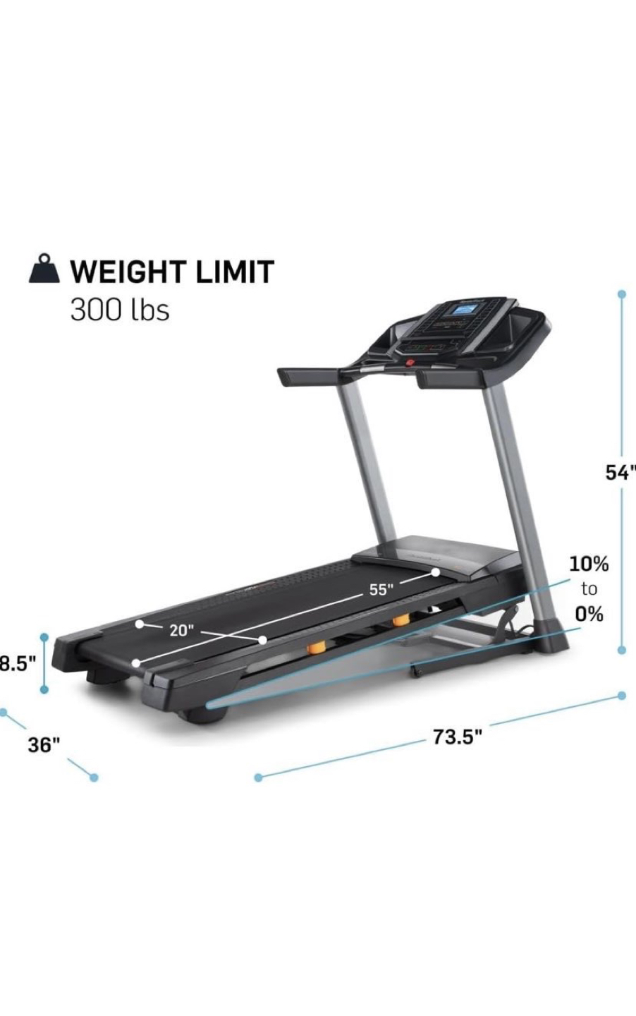 NordicTrack T 6.5 S Treadmill 5 inch