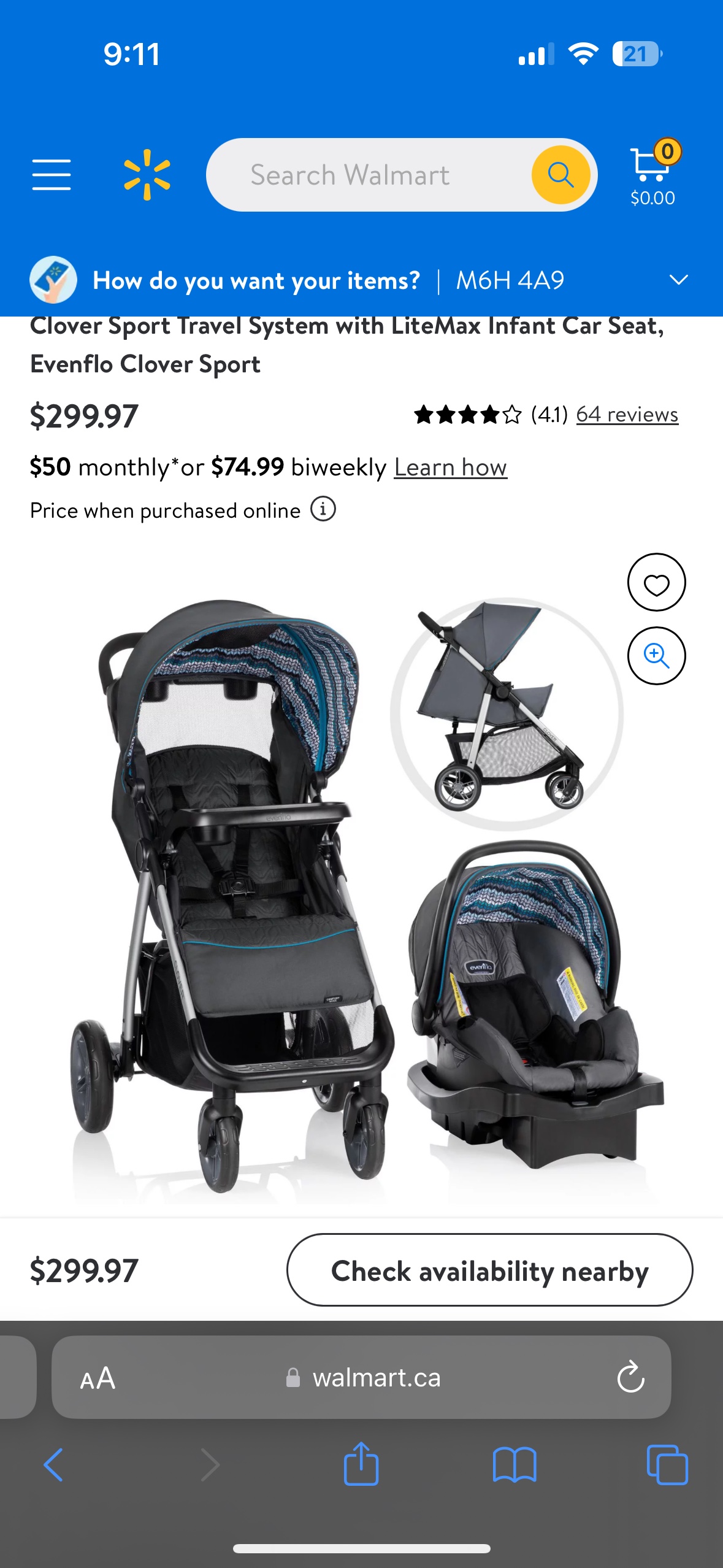 Used - Evenflow Stroller