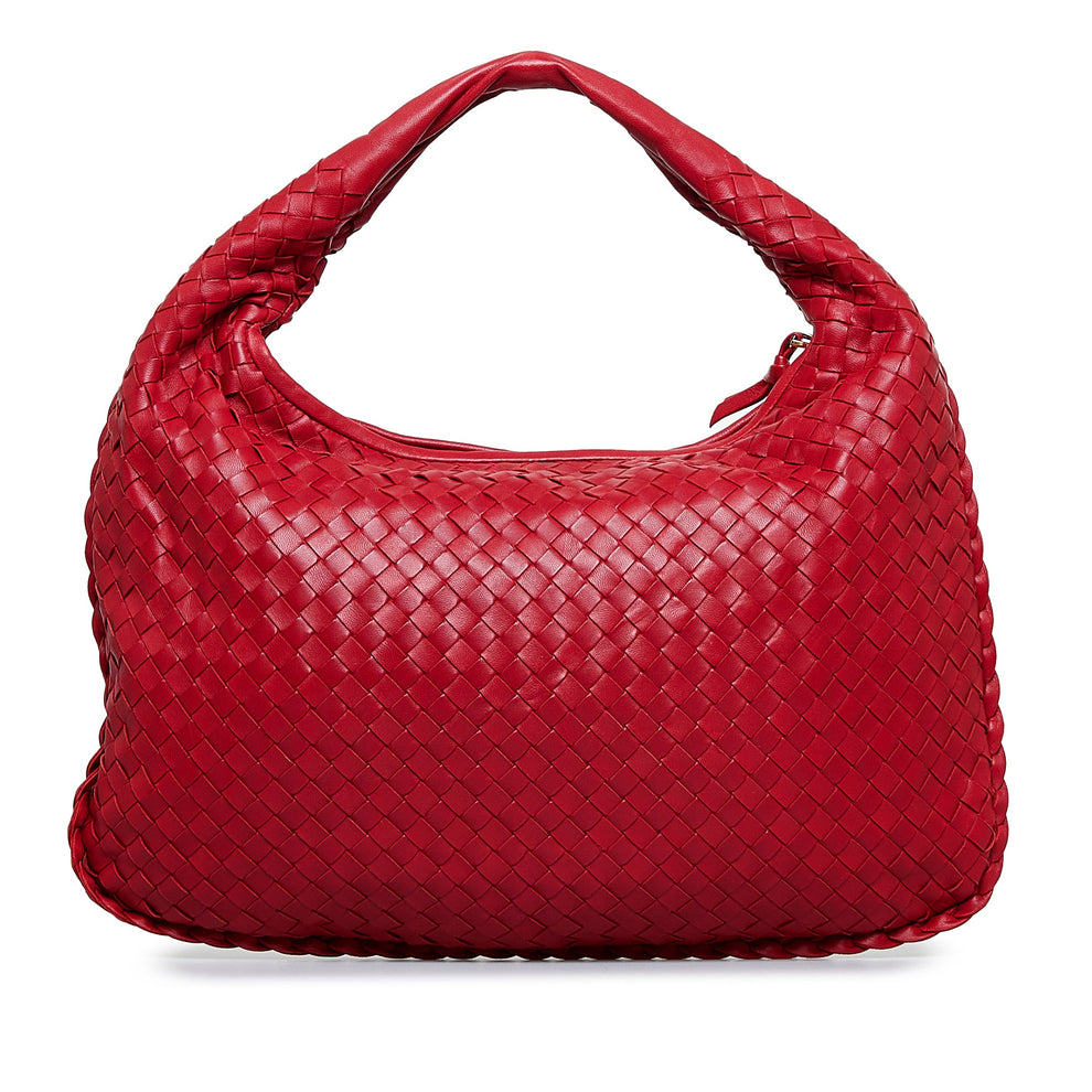 Gorgeous Bottega Veneta Intrecciato Hobo Bag Red thumbnail