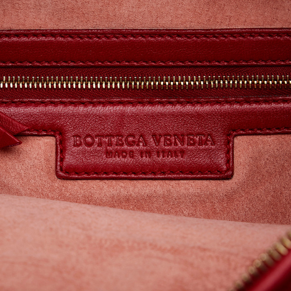 Gorgeous Bottega Veneta Intrecciato Hobo Bag Red image indicator(5)