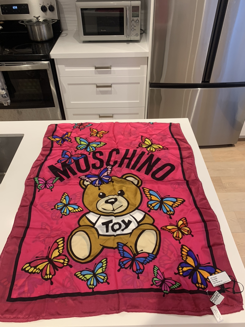 🦋 New with Tags Moschino Silk Scarf 🦋 thumbnail