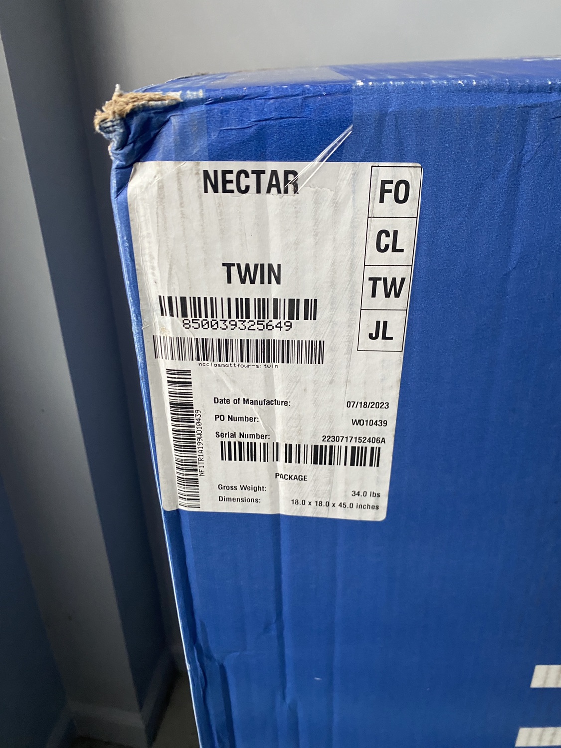 Twin size Nectar mattress - photo 2