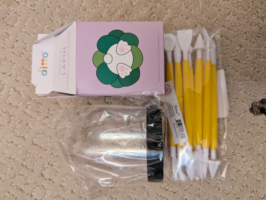 Rabbit Oven Clay Kit w/ Tools and Display Dome image indicator(2)