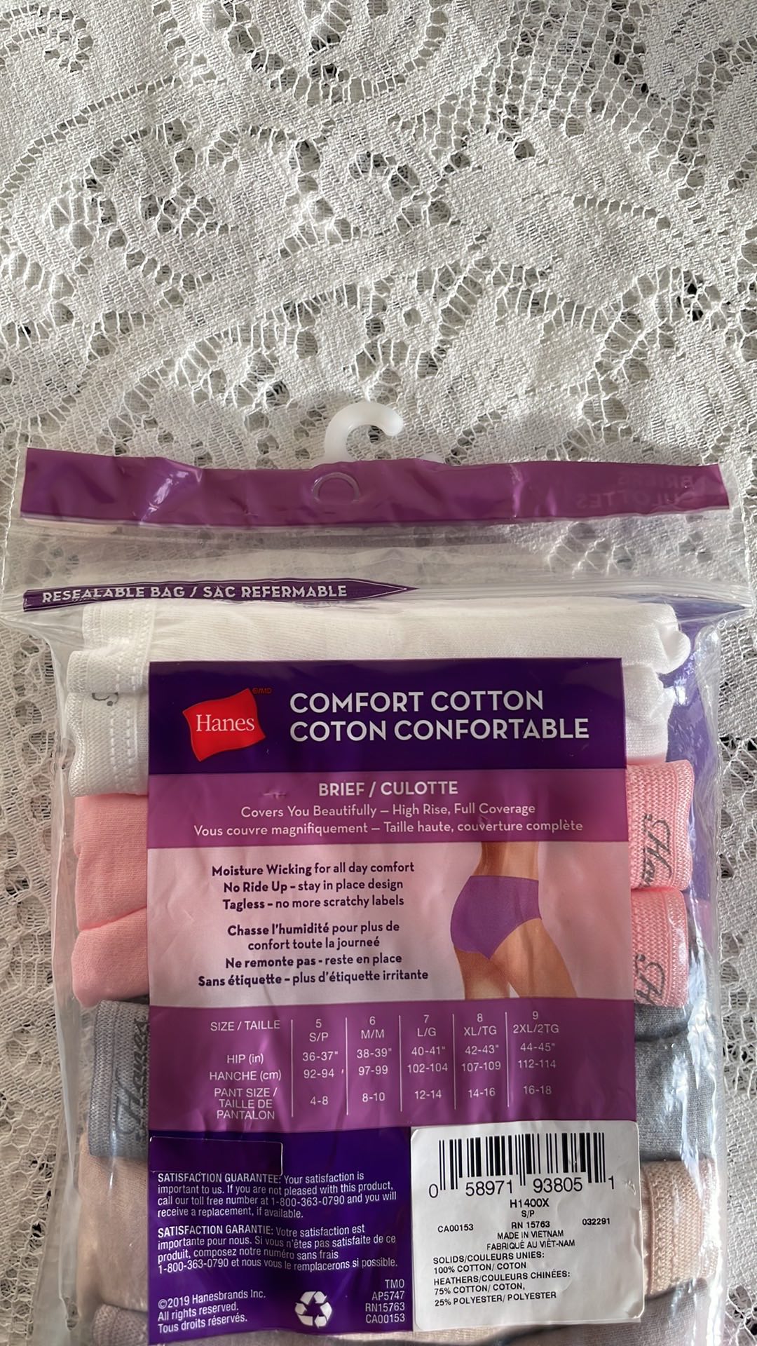 Hanes Cotton Women’s Briefs   (Small) image indicator(3)