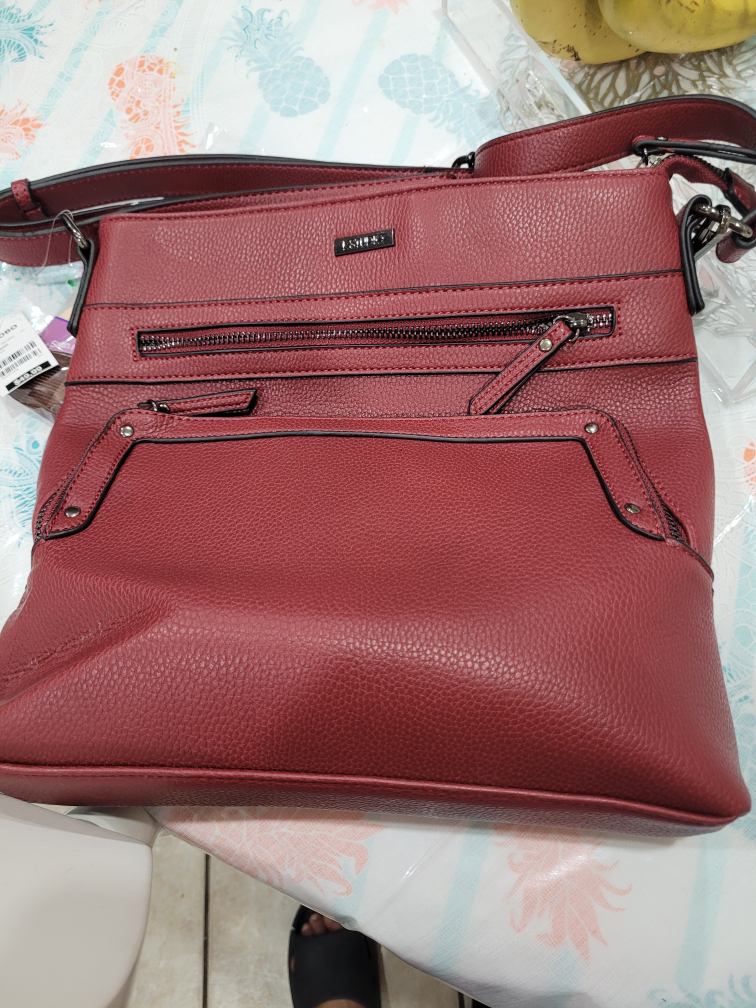 K STUDIO Burgundy crossbody bag thumbnail