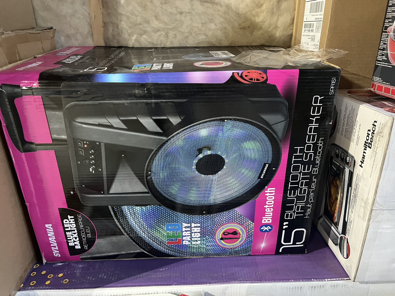 Sylvania 15” bluetooth tailgate speaker