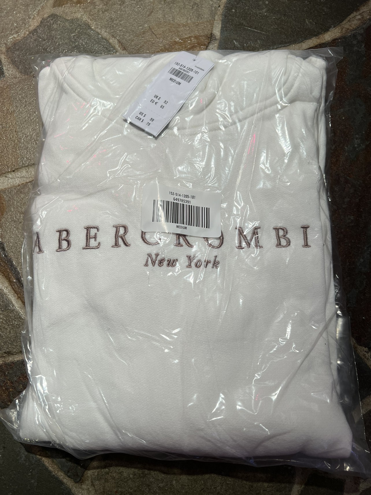 Abercrombie & Fitch Embroidered Logo Popover Hoodie (BNWT) image indicator(2)