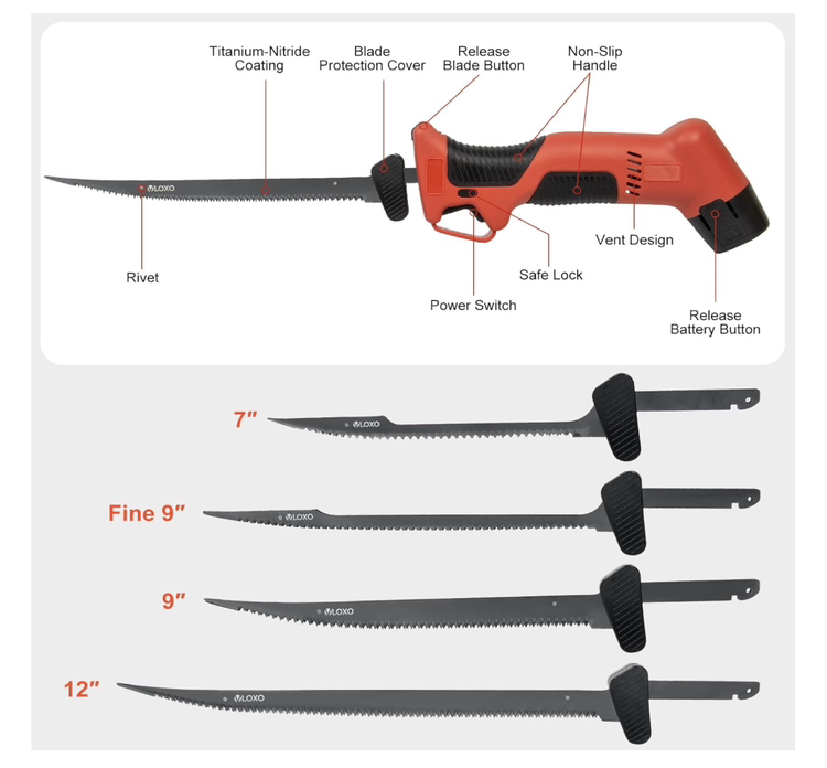 VLOXO Cordless Electric Fillet Knife - photo 4
