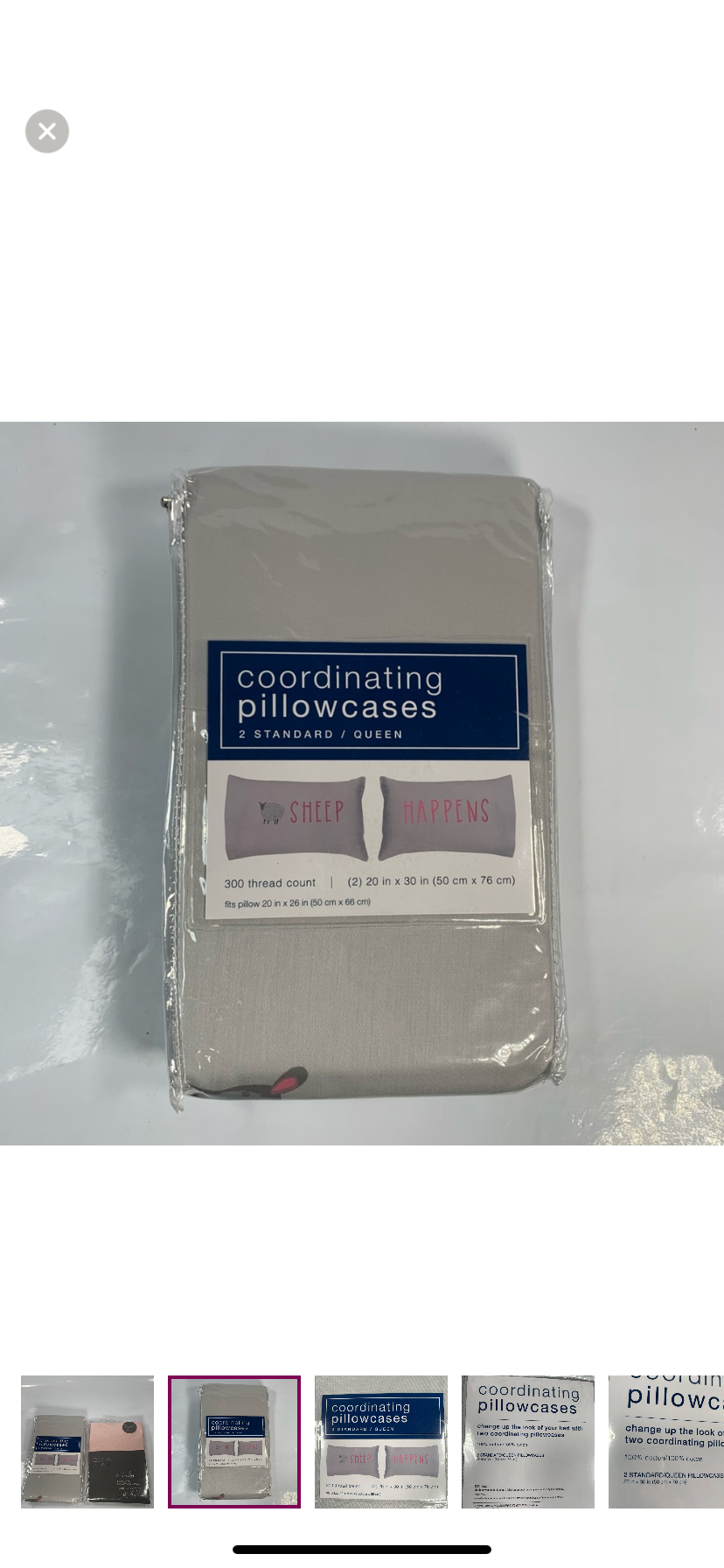 2sets Coordinating Pillow Cases standard/queen 20x30in image indicator(2)