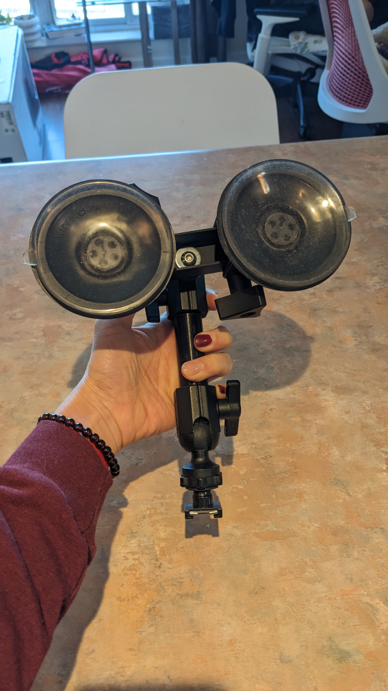 Delkin Devices Double Knuckle Dual Suction Cup Camera Mount thumbnail