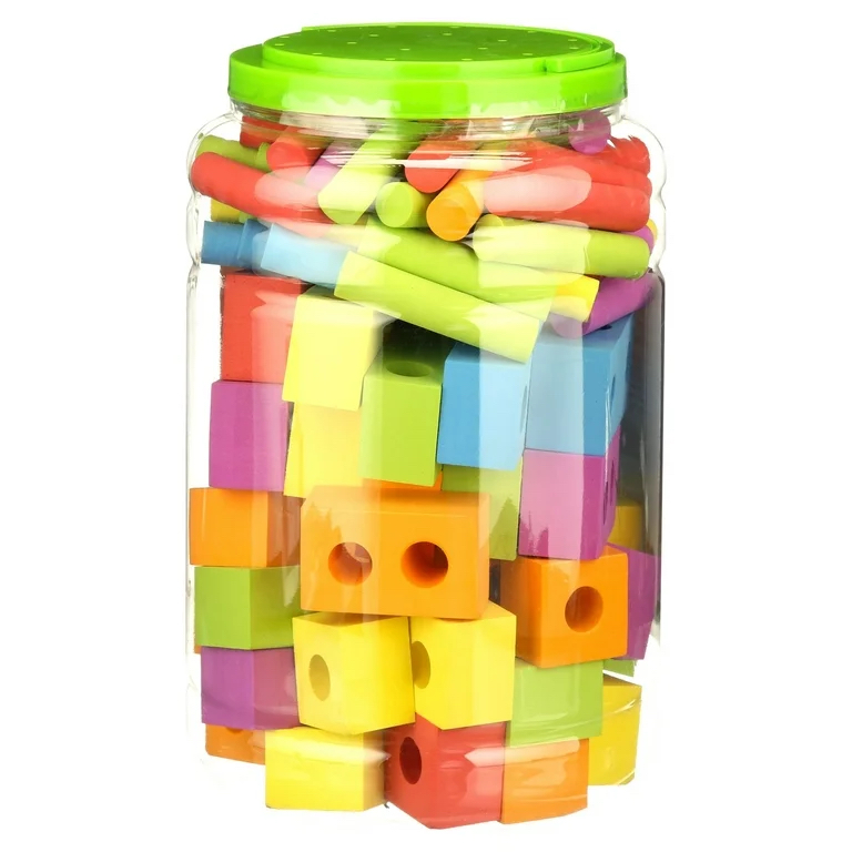 Foam Peg Building Blocks, 100 Pieces, moving sell image indicator(2)