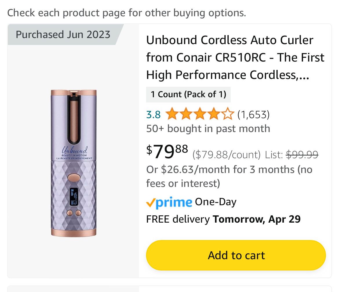 Conair Unbound Hair Curler - photo 3