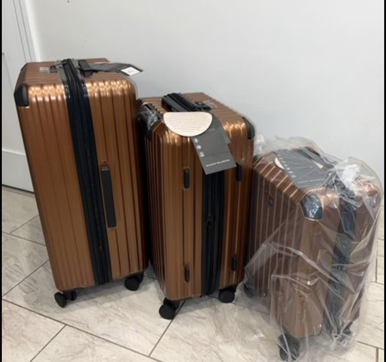 New Champs Luggage | 3 Piece Set | Copper