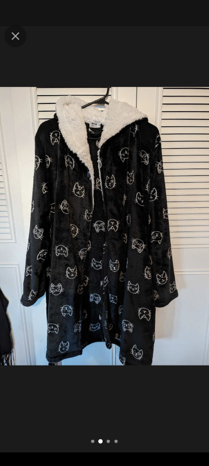 New super soft cat themed house coat