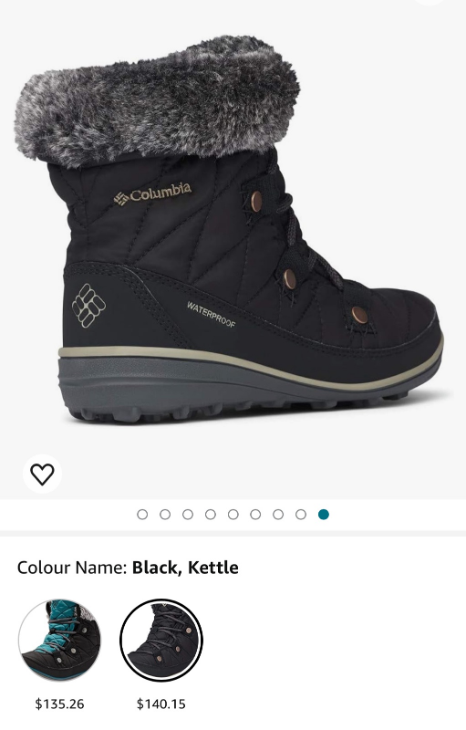 BNWT Columbia Women's Heavenly Shorty Omni-heat Snow Boot image indicator(6)