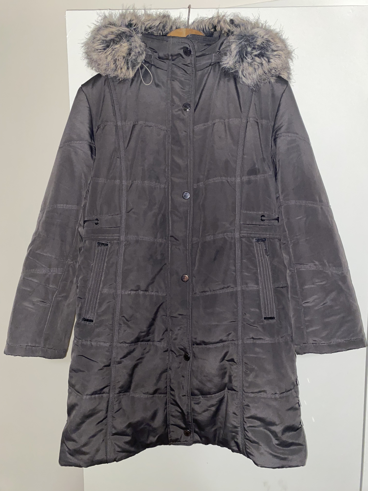 FEN-NELLI. Faux Fur Quilted Puffer Women’s Winter Jacket. XL thumbnail