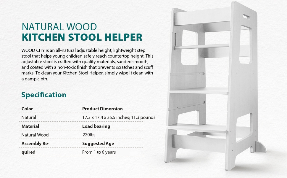 (moving sale) Toddler Kids Kitchen Step Stool Helper. image indicator(7)