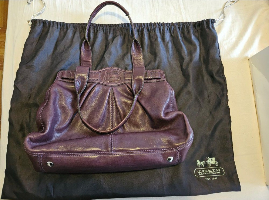 Coach Purple Purse - photo 2