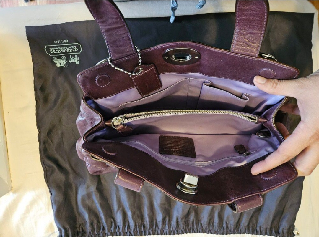 Coach Purple Purse - photo 3