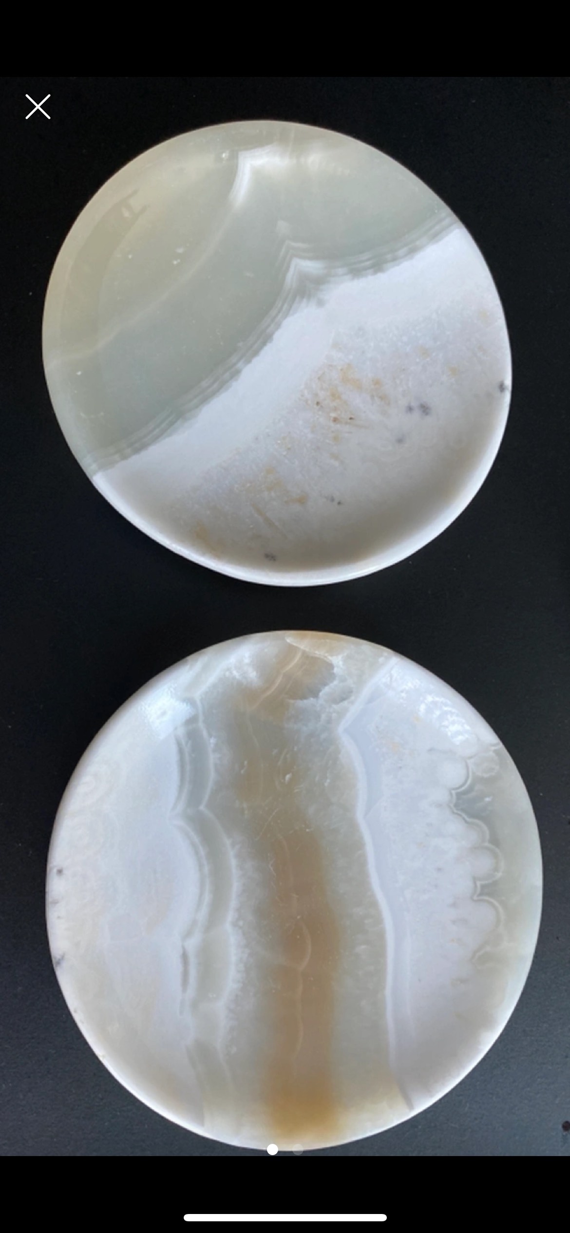 Small plates - Egyptian alabaster
