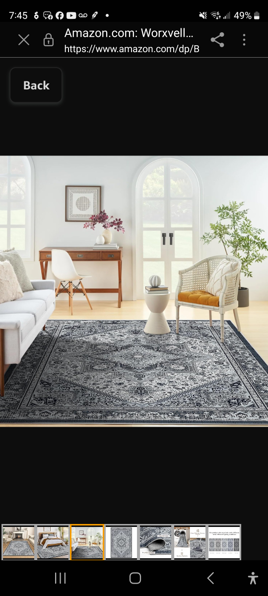 Brand new 3 x 5 feet Washable and Non Slip Rug for kitchen, - photo 3