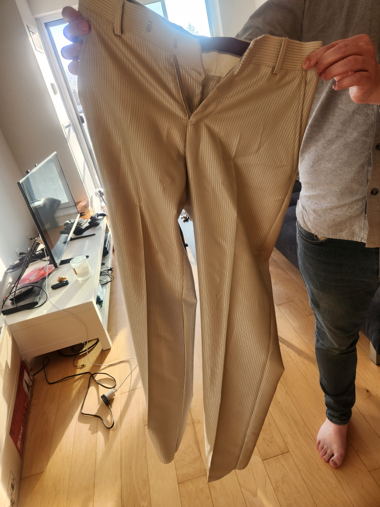 Sean John cream pinstripe pants #freecycle - photo 4