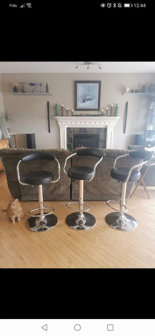3 Canadian tire adjustable bar stool thumbnail