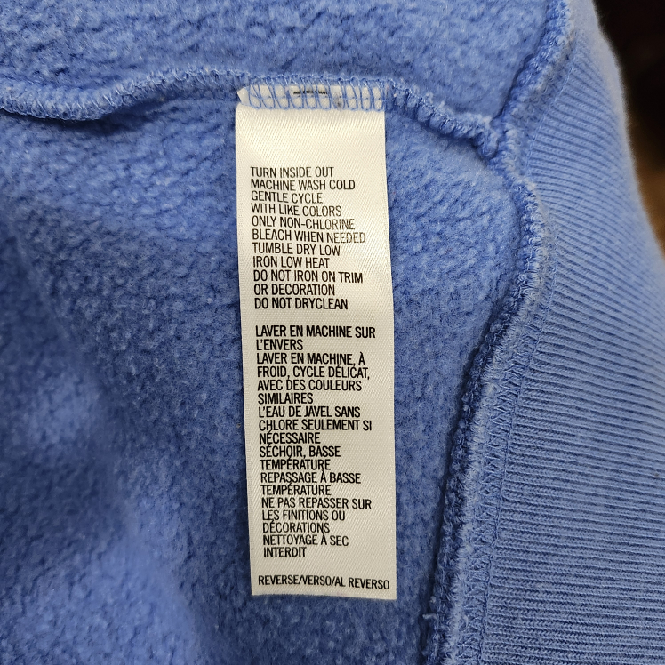 IZOD BLUE ZIP HOODIE WITH LOGO #XS LIKE-NEW. image indicator(6)