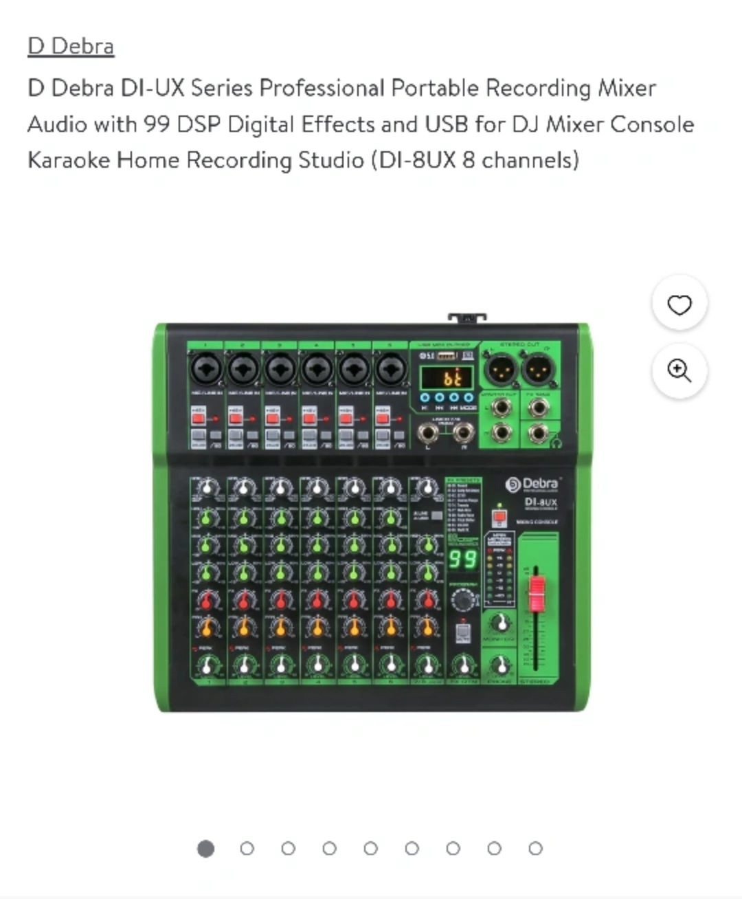 Professional audio mixer DJ console DI-8UX thumbnail