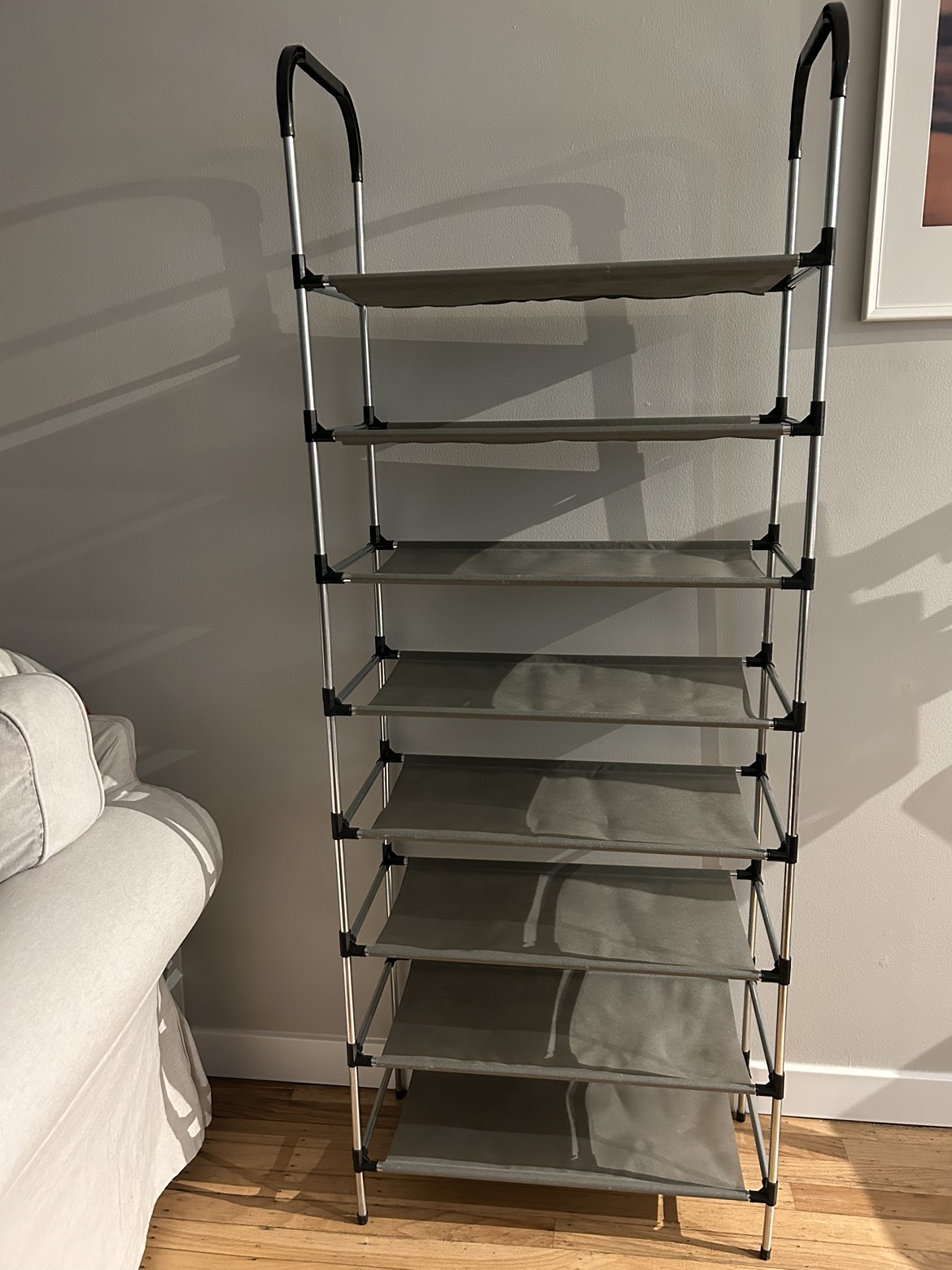 Stackable shoe rack