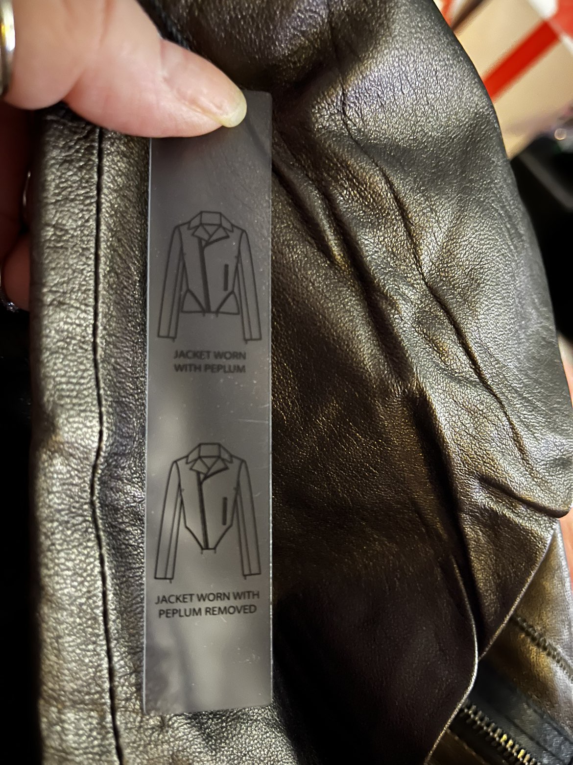 BNWT ELIE TAHARI woman’s leather jacket image indicator(9)