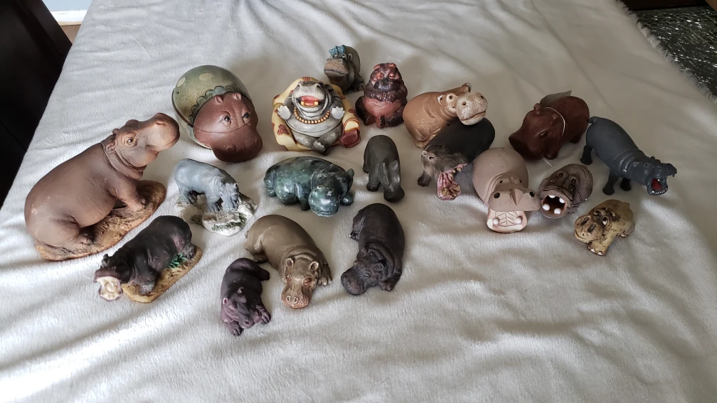 Hippo Figurines Various Materials thumbnail