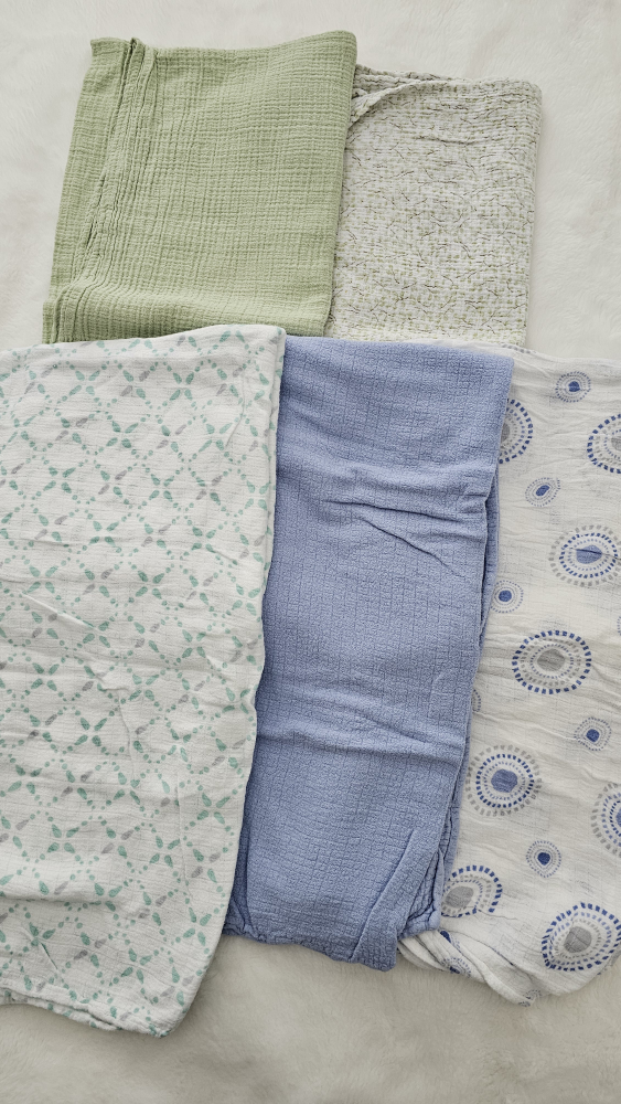 Muslin swaddle blankets - 5pcs thumbnail