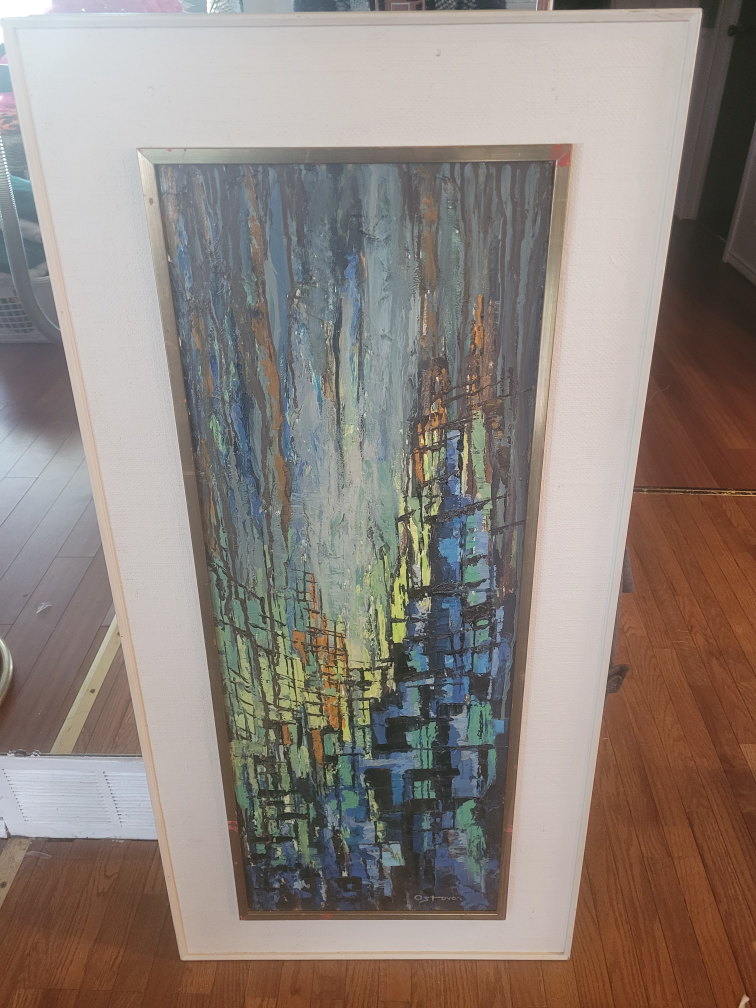 Local artist signed acrylic painting