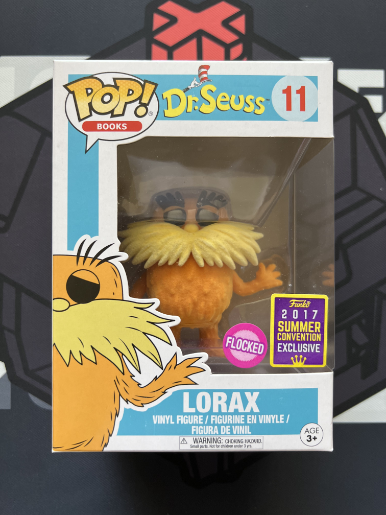 Funko Pop! Lorax *Flocked * Vaulted 2017 SDCC Exclusive thumbnail