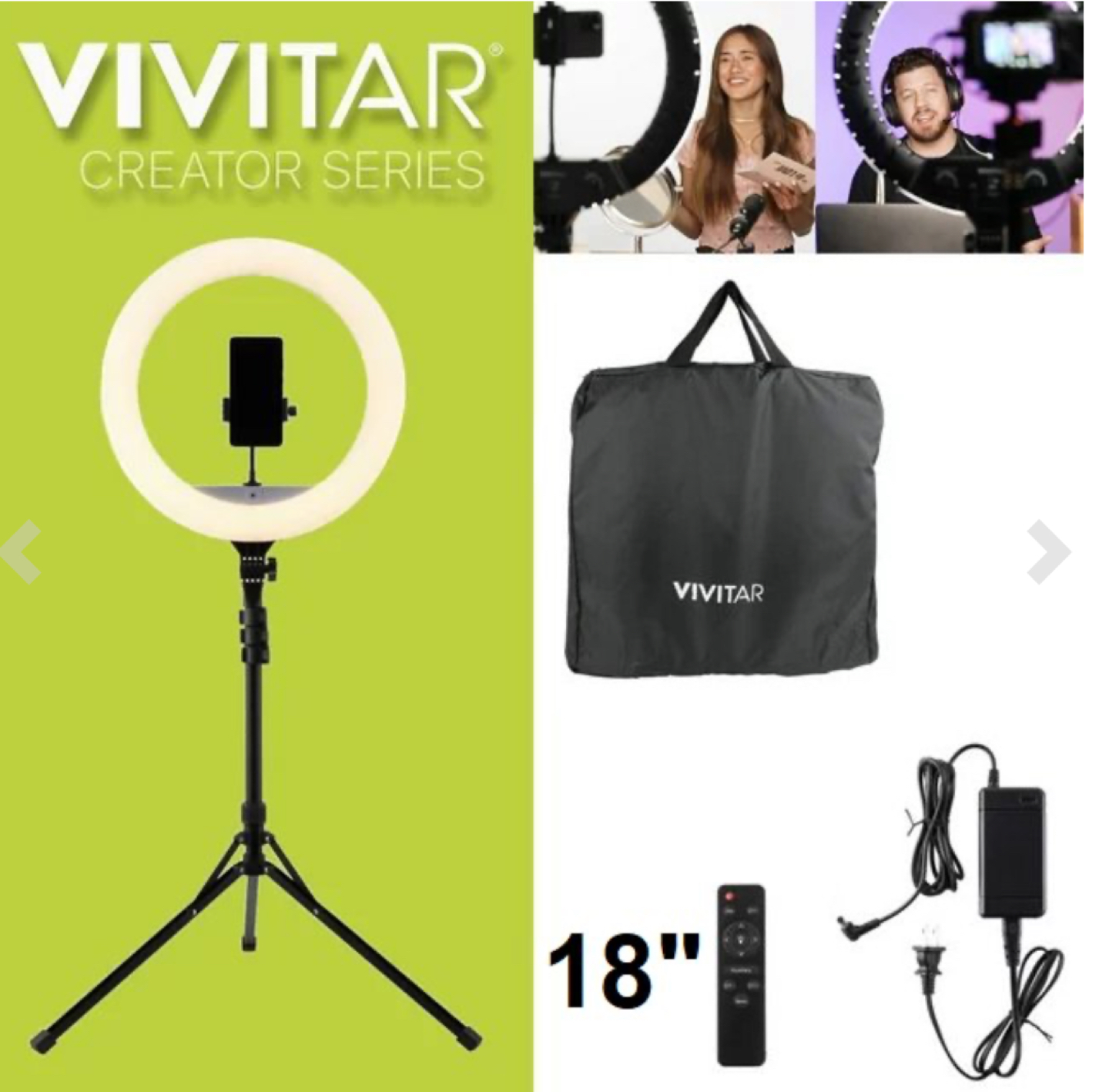 Vivitar Premium 18” ring light - photo 3