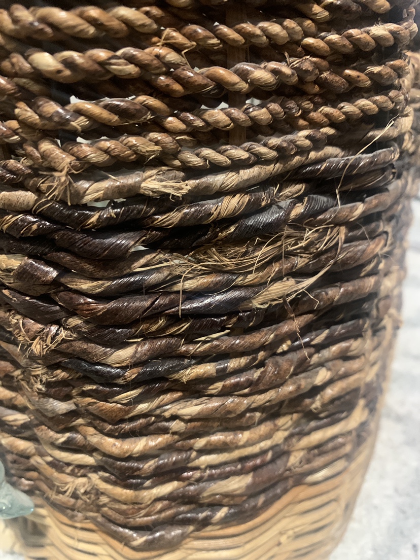 Wicker & Metal Storage Basket image indicator(5)