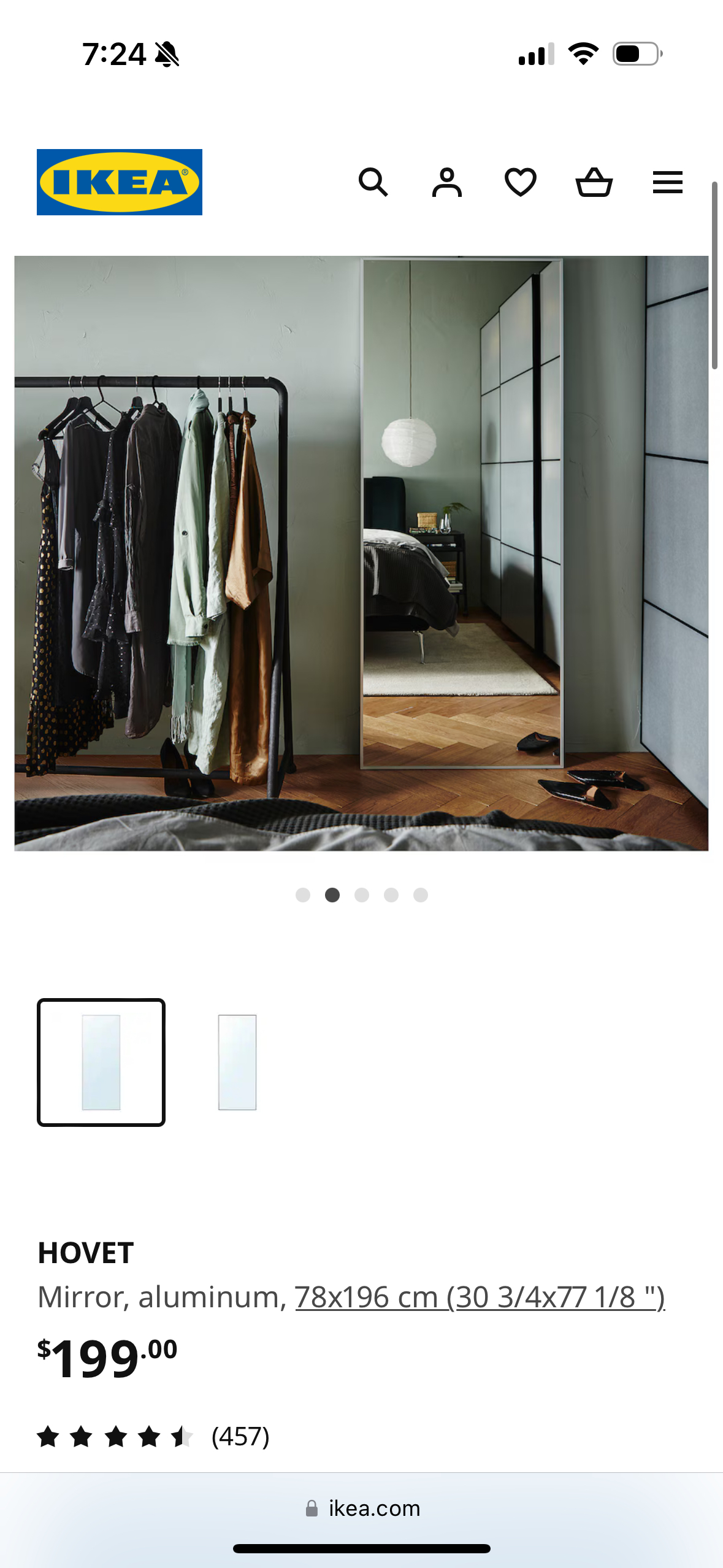 IKEA HOVET Mirror image indicator(2)