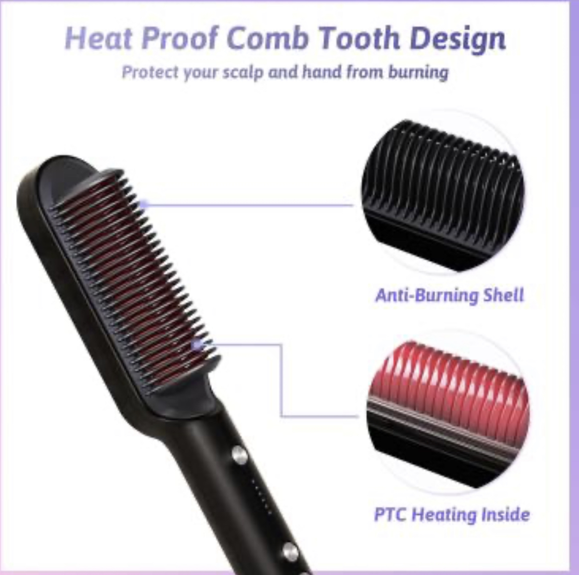 VKK Hair Straightener Brush Hair Straightener image indicator(4)