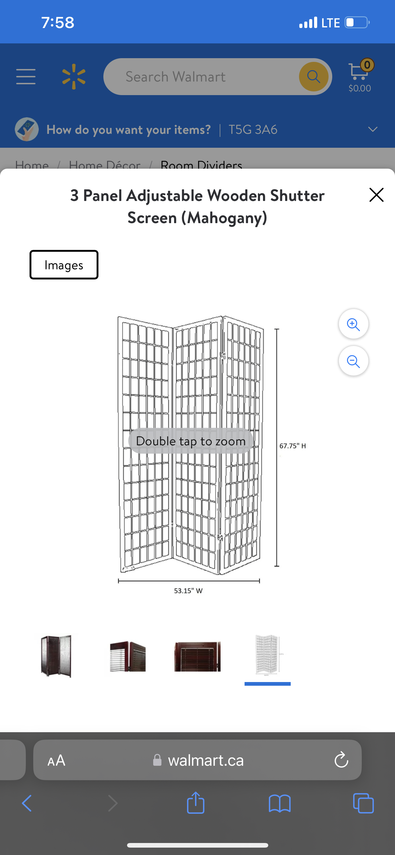 Dark Brown Wood Room Divider