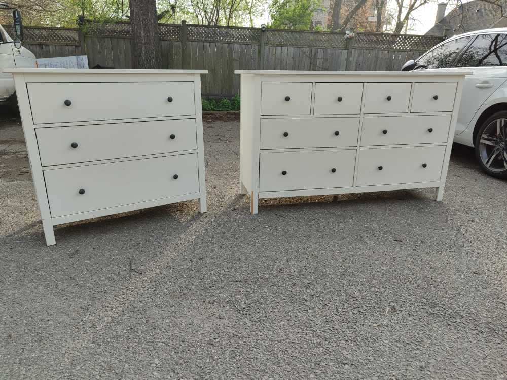 IKEA white dresser. Commode. Price for both