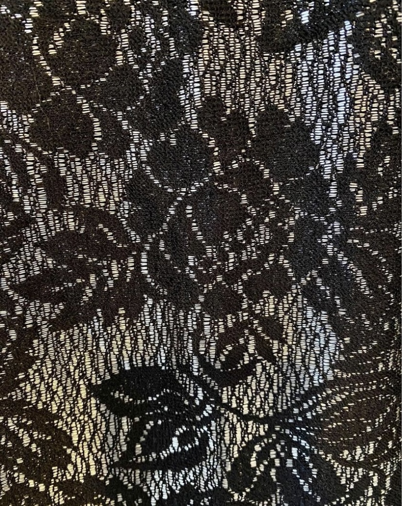 Silver and Black Floral Dress image indicator(4)