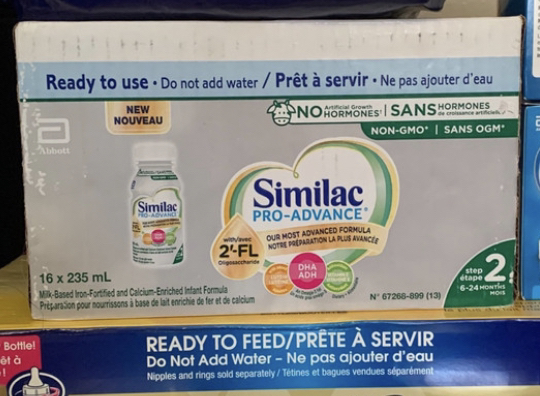 Ready feed baby formula SIMILAC STAGE 2 retails for $65 thumbnail
