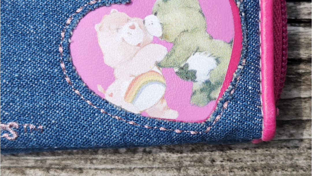 NWT VINTAGE Care Bears Denim Jean Wallet RARE 2004 image indicator(6)